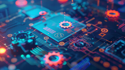 hardware, software abstract background
