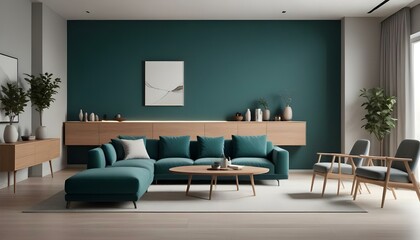 Photo interior modern design room 3d illustration