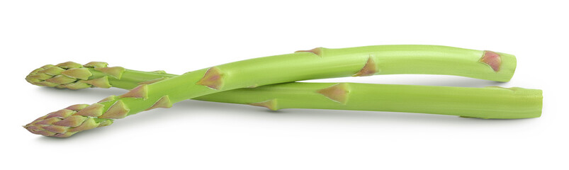 Wall Mural - fresh asparagus isolated on white background with full depth of field