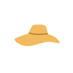 Wall Mural - straw hat vector