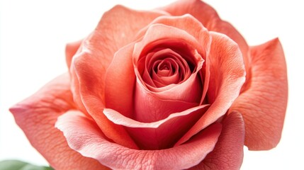 Wall Mural - Close-up of a Pink Rose with Delicate Petals