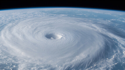 Poster - Hurricane Eye From Space: Epic Storm Cloudscape, Extreme Weather Phenomenon