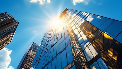 office building in the evening