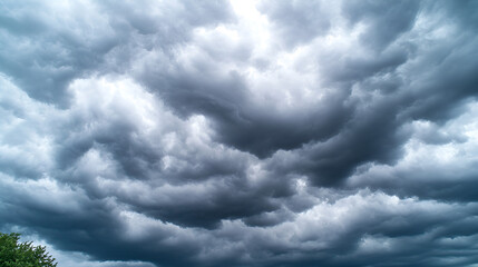 Poster - Dramatic Dark Storm Clouds Sky Photography, Nature Background, Weather Wallpaper