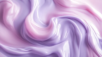 Canvas Print - A purple and pink swirl of makeup