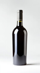 Wall Mural - Photo of wine bottle isolated on a white background