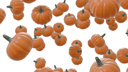 pumpkin splash on transparent background