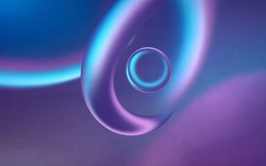 Wall Mural - abstract purple shapes. vivid purple and blue abstract shapes swirl and intersect. this image create