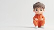 © Supriyanto - A cute, animated child character sitting in an orange outfit, evoking a playful and innocent vibe.