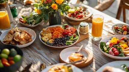 Summer Brunch Table