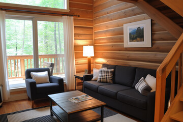 Poster - Rustic Cabin Interior