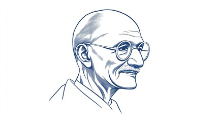 Wall Mural - 2nd October- gandhi jayanti vector  illustration.vector