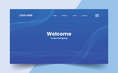 Wall Mural - modern technology abstract creative dynamin gradient wave line banner background for website landing