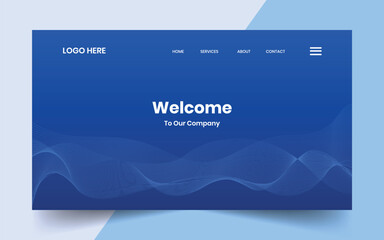 Wall Mural - modern technology abstract creative dynamin gradient wave line banner background for website landing