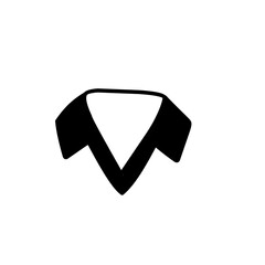 Poster - shirt collar icon