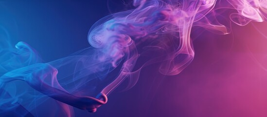 Halftone smoke effect. Abstract background with colorful gradient