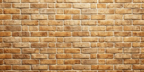 Wall Mural - Light brown brick wall with a rustic texture perfect for background or design element