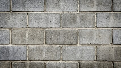 Wall Mural - Close-up texture of a cinderblock wall, perfect for backgrounds in design projects