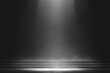© kenkuza - White stage smoke spotlight background