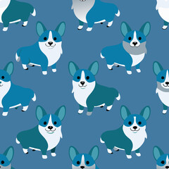 Sticker - seamless pattern with rabbits