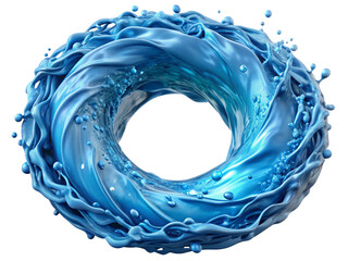 Fluid Circle Water Splash