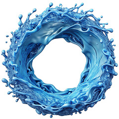 Elegant Circular Water Splash