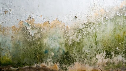 Close-up of a mold wall covered in fungus