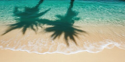 Wall Mural - Close-Up of Waves and Sandy Beach