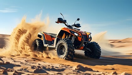 quad bike on the beach