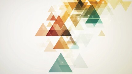 Canvas Print - Abstract Geometric Triangles Background