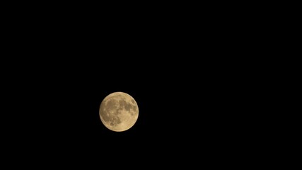full moon rising timelapse