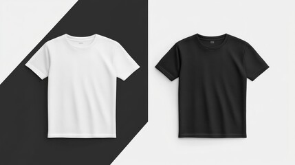 Minimalist Black and White T-Shirts Design