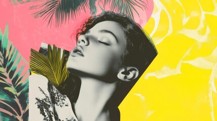 Tropical Portrait Collage