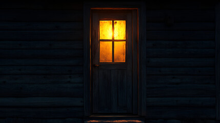 Poster - wooden house