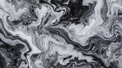 Canvas Print - Marbled pattern in shades of grey creates a natural or abstract backdrop.