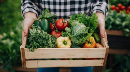 Fresh Harvest of Organic Vegetables