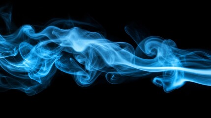 Sticker - Blue Smoke Abstract