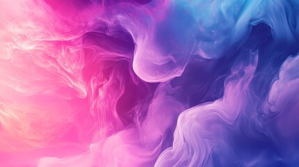 Canvas Print - Colorful Abstract Smoke Texture