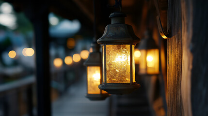 Poster - lanterns, lamps