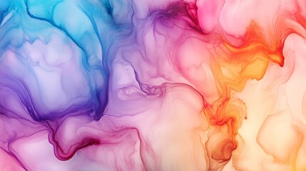 Canvas Print - Colorful Abstract Fluid Art