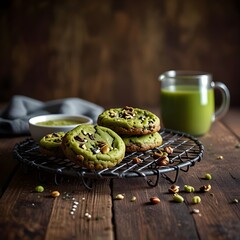 scrumptious matcha cookie, a harmonious fusion of aesthetics and taste.