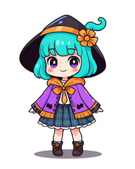 Poster - Cute Witch Cartoon Character