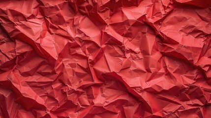 Poster - Diagonal-patterned crinkled red paper