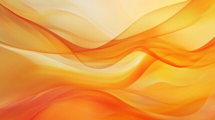 Sticker - Vibrant Orange Abstract Flow