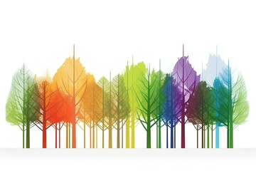 Canvas Print - colorful tree