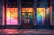 © Ева Поликарпова - A vibrant storefront with a bright and attractive window display