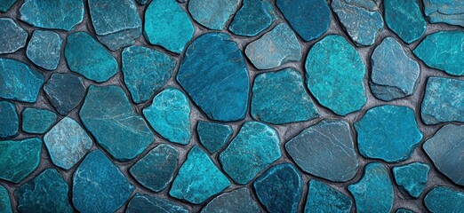 Canvas Print - Textured turquoise stone background