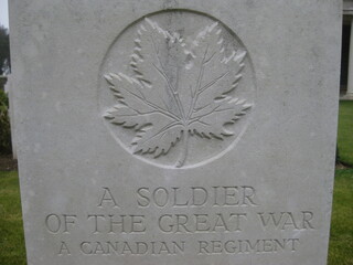 Grave of a Canadian Soldier of the Great War