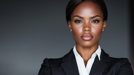 Poster - Confident businesswoman in formal attire