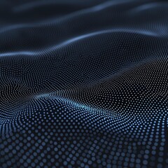 Poster - Abstract blue dots pattern